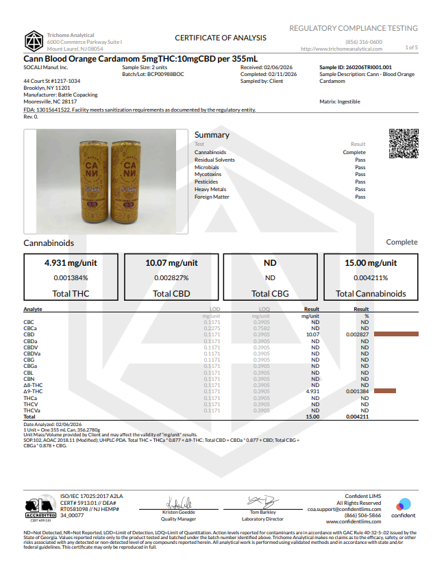 Cann Hi Boy 5mg THC + 10mg CBD