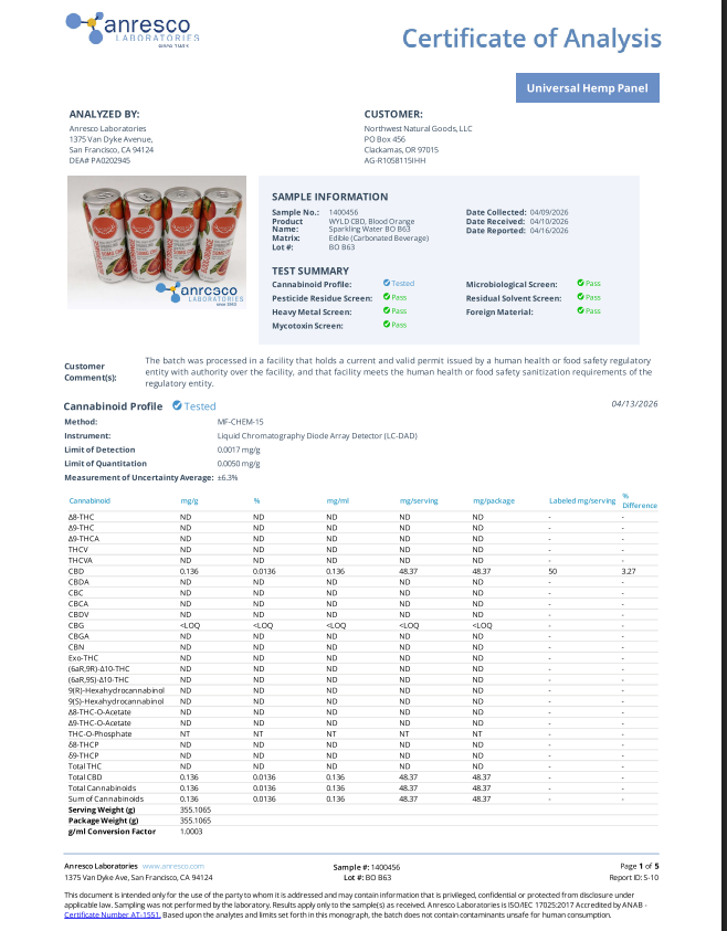 Wyld CBD Drink