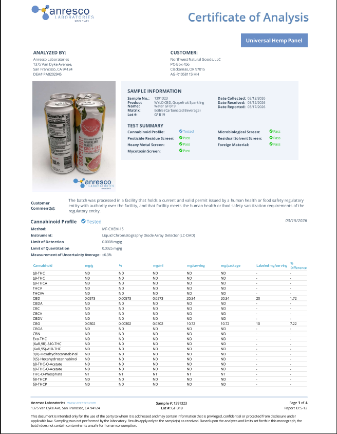 Wyld CBD Drink