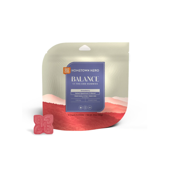 Hometown Hero Balance 10mg D9 Gummies