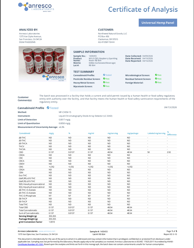 Wyld CBD Drink