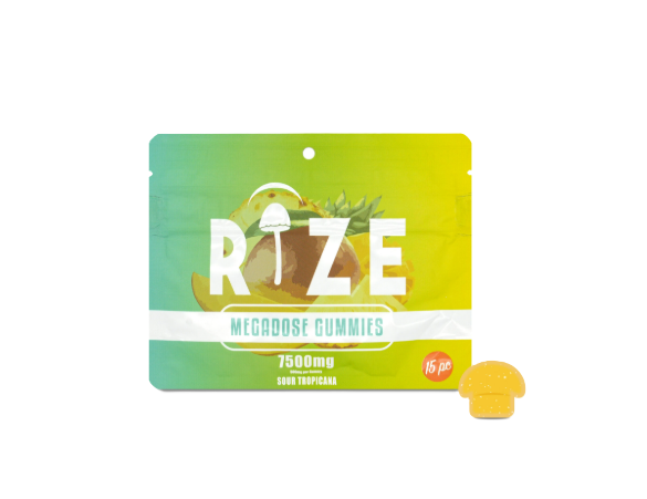 RIZE Mushroom Gummies Mega Dose