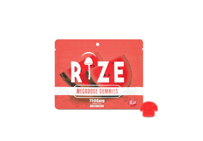 RIZE Mushroom Gummies Mega Dose