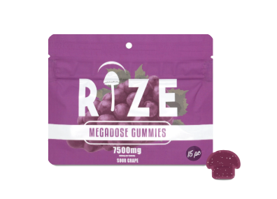 RIZE Mushroom Gummies Mega Dose